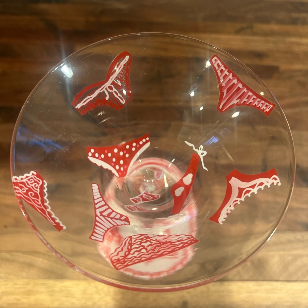 Lolita “Red Panty” Martini Glass - Picture 3 of 4